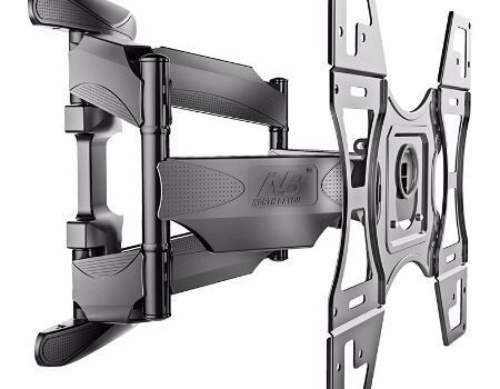 Heavy-Duty 500mm TV Wall Mount with Articulating Arms, Supports 32-65 inch LCD TVs, Cold Rolled Steel, Anti-Corrosion Coating
