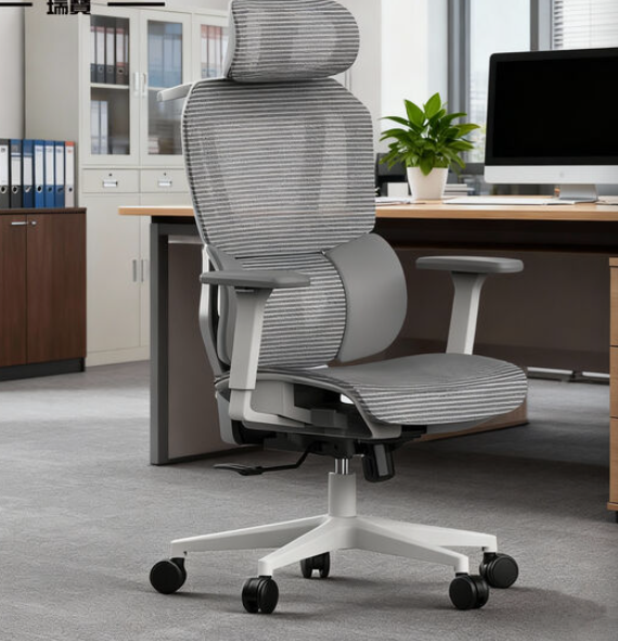 Ruibao CE Certified Multi-adjustable Lumbar Support Commercial Use Heavy Duty Ergonomic Office Chair