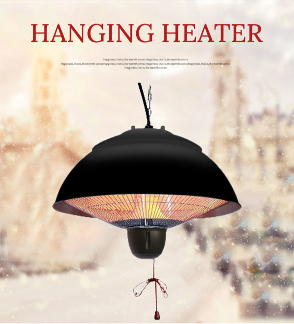 2000W Electric Halogen Quartz Ceiling Radiant Outdoor Patio Heater