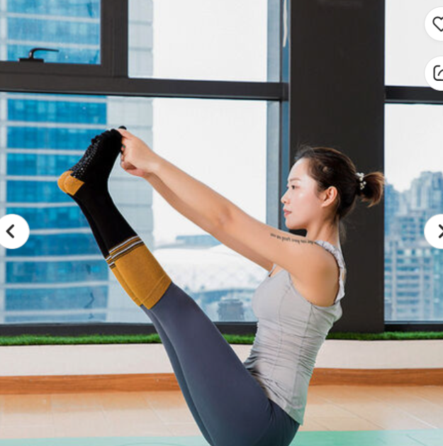 Five Toe Socks Yoga socks cotton tube sports socks women's non-slip safety hosiery fitness toe socks