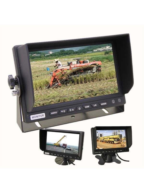 Factory price AHD 7-inch tft lcd screen 9-40v car rearview mirror monitor for bus/van