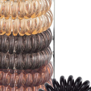 Spiral Hair Ties,Coil Phone Cord Hair Ties Ponytail Hair Coils No Crease Headband