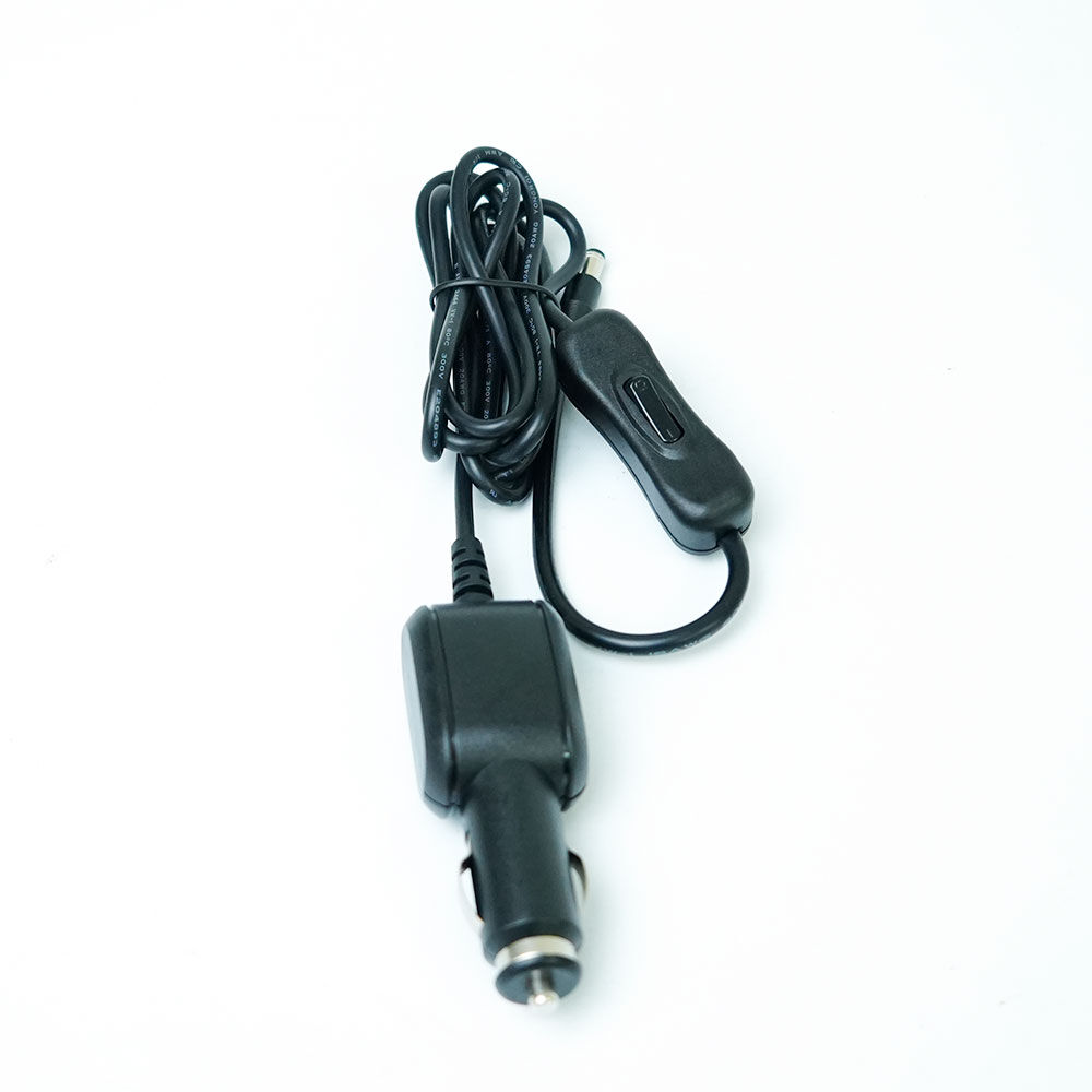 Wholesale OEM ODM In-car charger for battery, Car battery charger with sping cable, 12V 1A output, CE RoHS FCC,With power switch