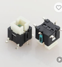 6 * 6 Patch Light Touch Switch with White Head and Red Bottom Button Switch