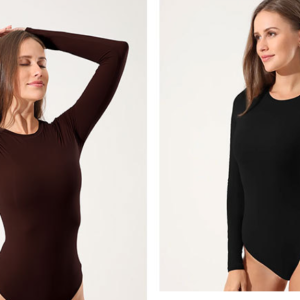 Wholesale skims long-sleeved shapewear for women, high-elastic round-neck breathable one-piece yoga wear for Women's jumpsuits