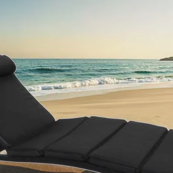 Custom Outdoor Beach Pool Swimming Chaise Lounge Chair Cushion 100% Polyester Waterproof Flame Retardant Removable Washable