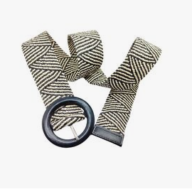 2026 New Ethnic Wood Buckle Vintage Wax Rope Braided Waist Belts Ladies Dress Jeans Fashion Belt for Pants Women Woven Belts