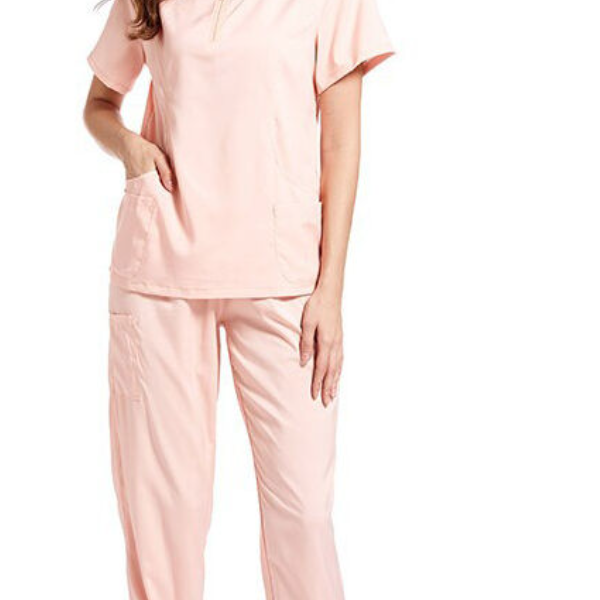 Antimicrobial Stretch Medical Scrubs Uniform Set Quick Dry Anti-wrinkle Women's Hospital Workwear