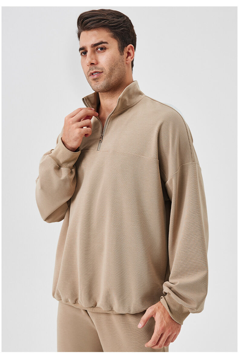 Zip up Long Sleeve Sportswear Stand Collar Sweatshirt Windproof Jogging Hoodies Gym Tracksuit Outwear Clothes