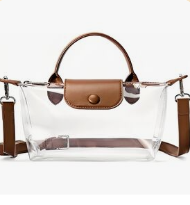 Small Clear Crossbody Purse, Stadium Approved for Concerts, Sports & Entry