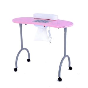 Wholesale Style Nail Art Nail Salon Furniture Station Manicure Simple Top Portable Nail Table