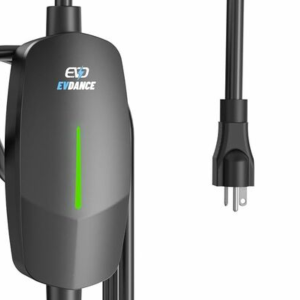 Level 2 EV Charger 48Amp, Indoor/Outdoor Electric Car Charger EVSE SAE J1772, NEMA 14-50 Plug, 25ft Cable, Start Charge Timer, WiF