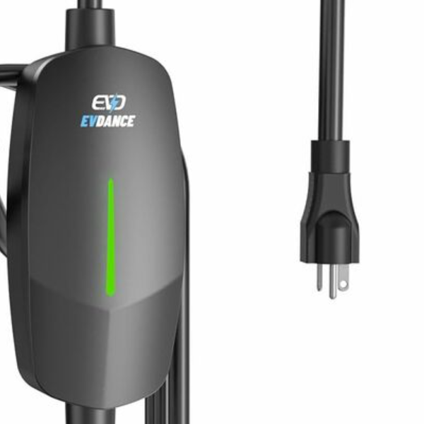 Level 2 EV Charger 48Amp, Indoor/Outdoor Electric Car Charger EVSE SAE J1772, NEMA 14-50 Plug, 25ft Cable, Start Charge Timer, WiF